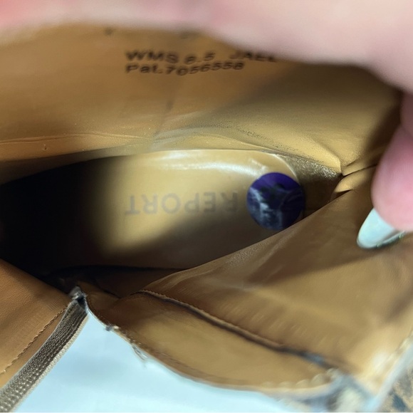 Report “JAEL” Brown Chunky Heeled Bootie - Picture 9 of 13